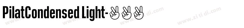 PilatCondensed Light字体转换